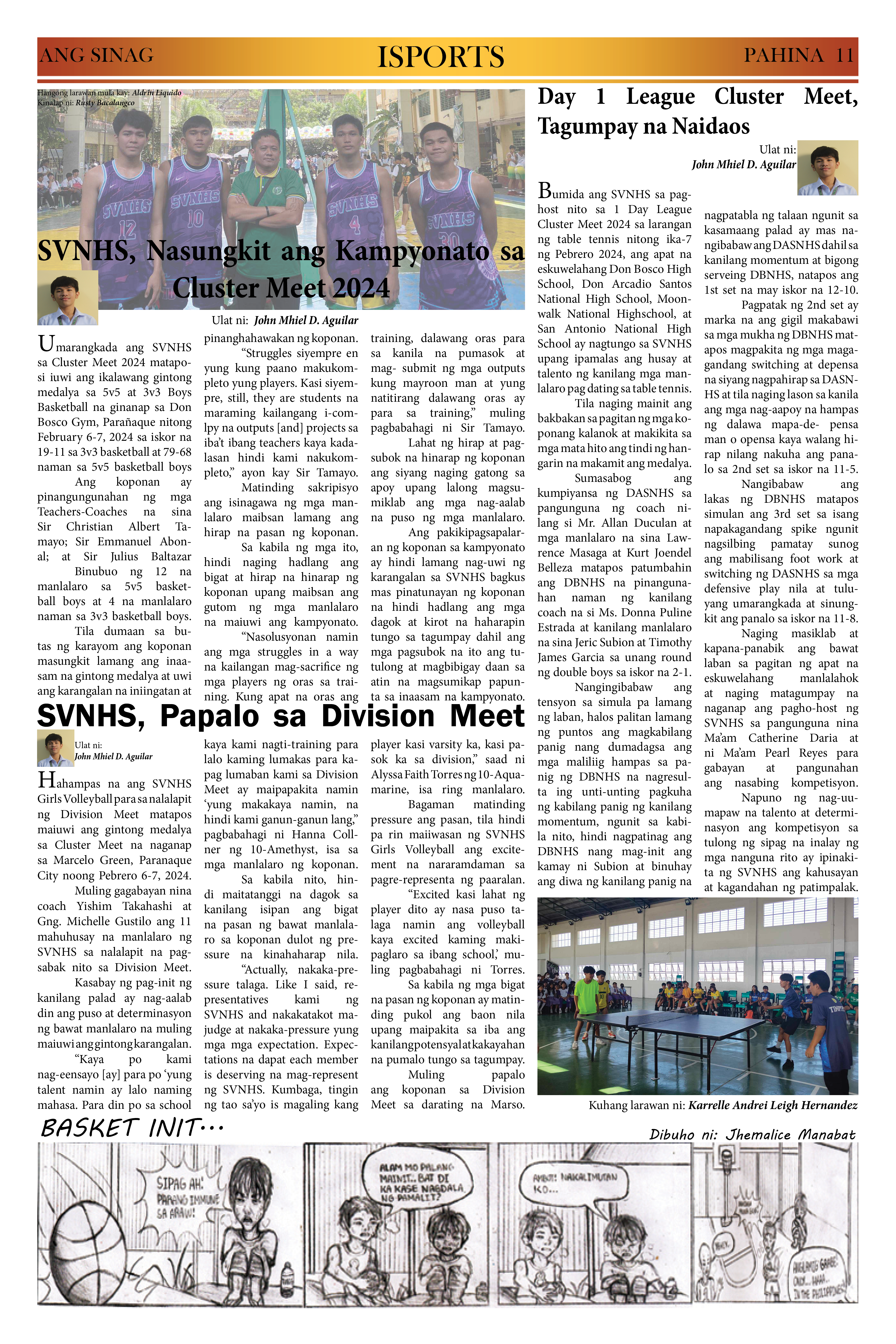 ANG SINAG PRESET NEWSPAPER (Pages format)11