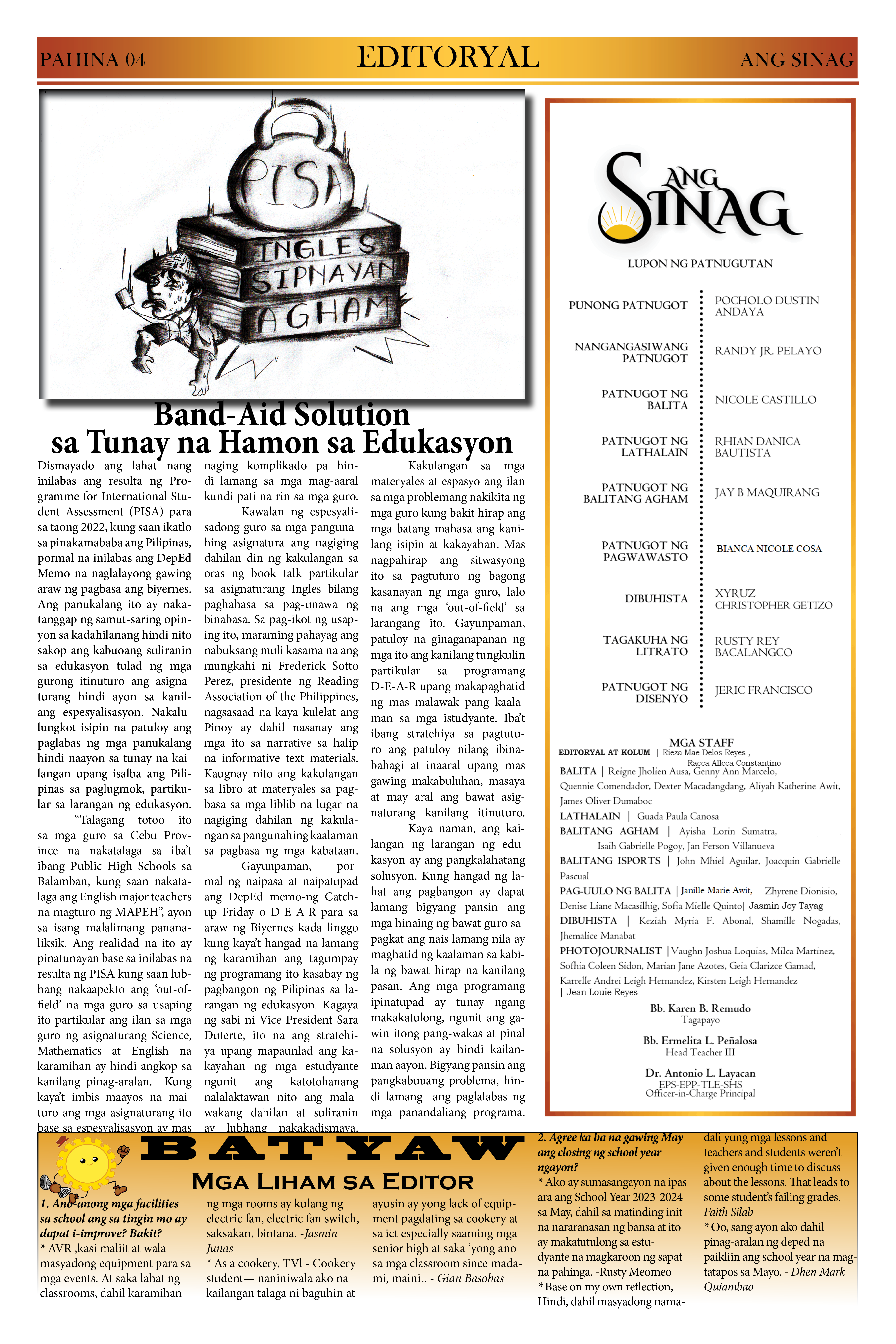 ANG SINAG PRESET NEWSPAPER (Pages format)4