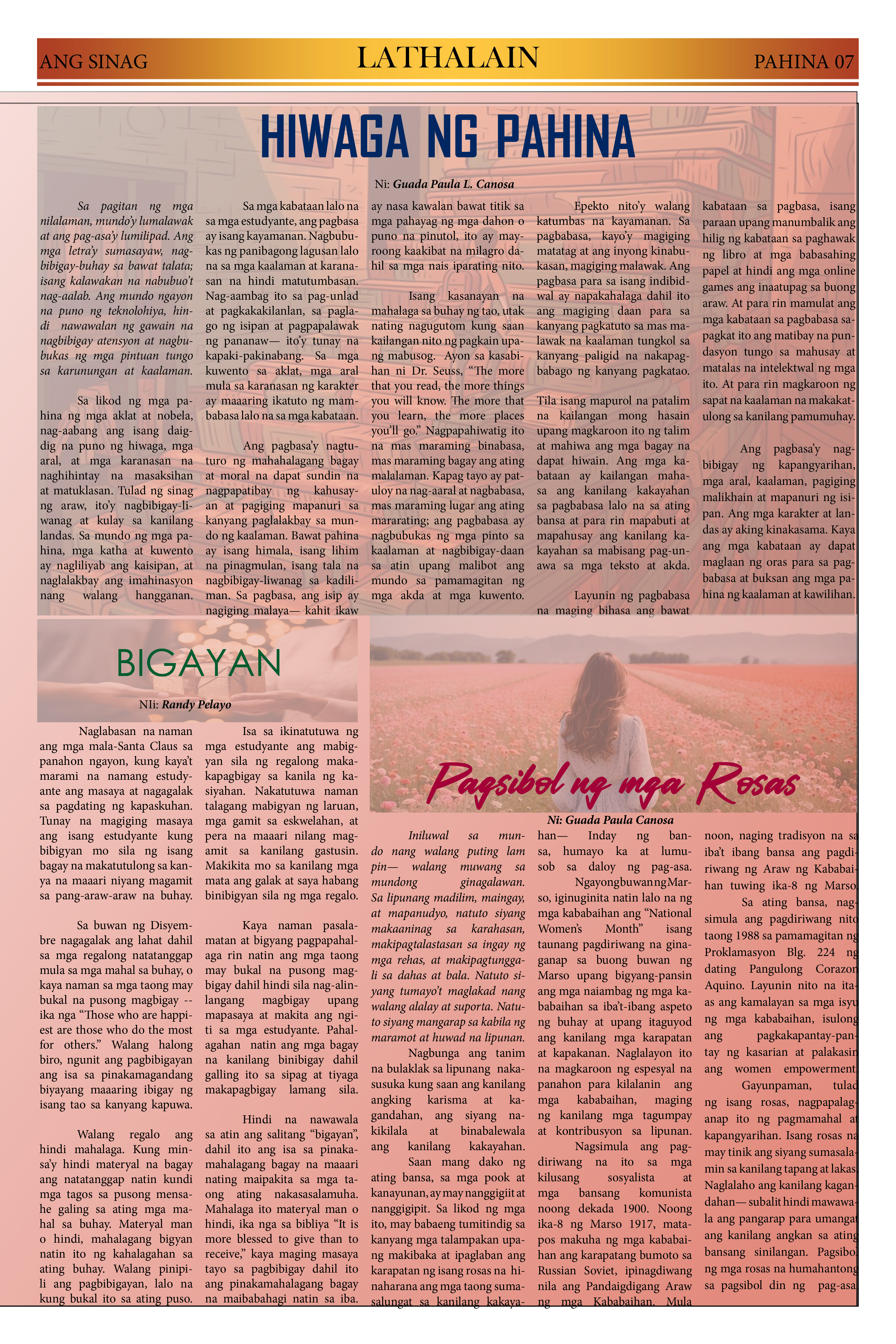 ANG SINAG PRESET NEWSPAPER (Pages format)7