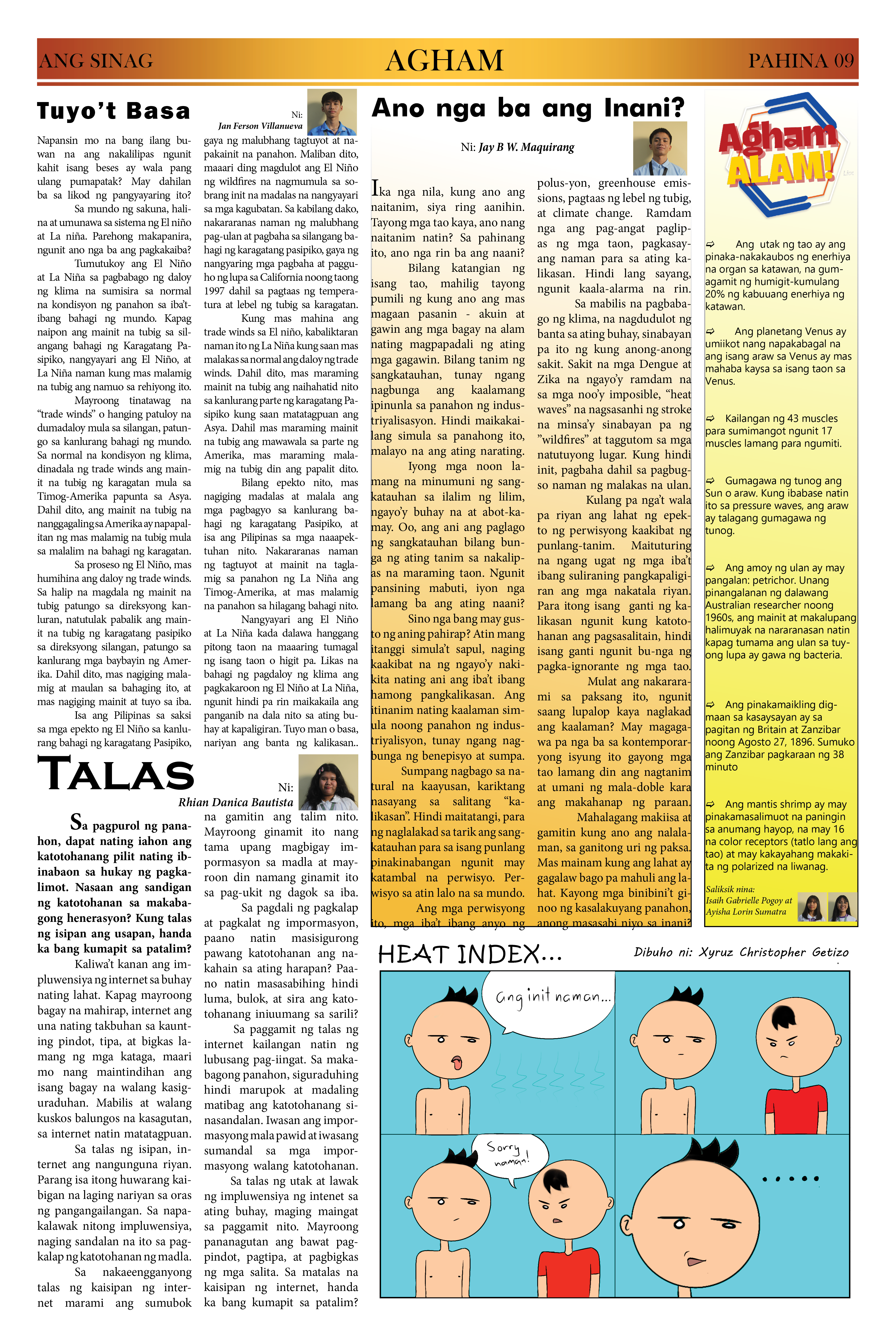 ANG SINAG PRESET NEWSPAPER (Pages format)9